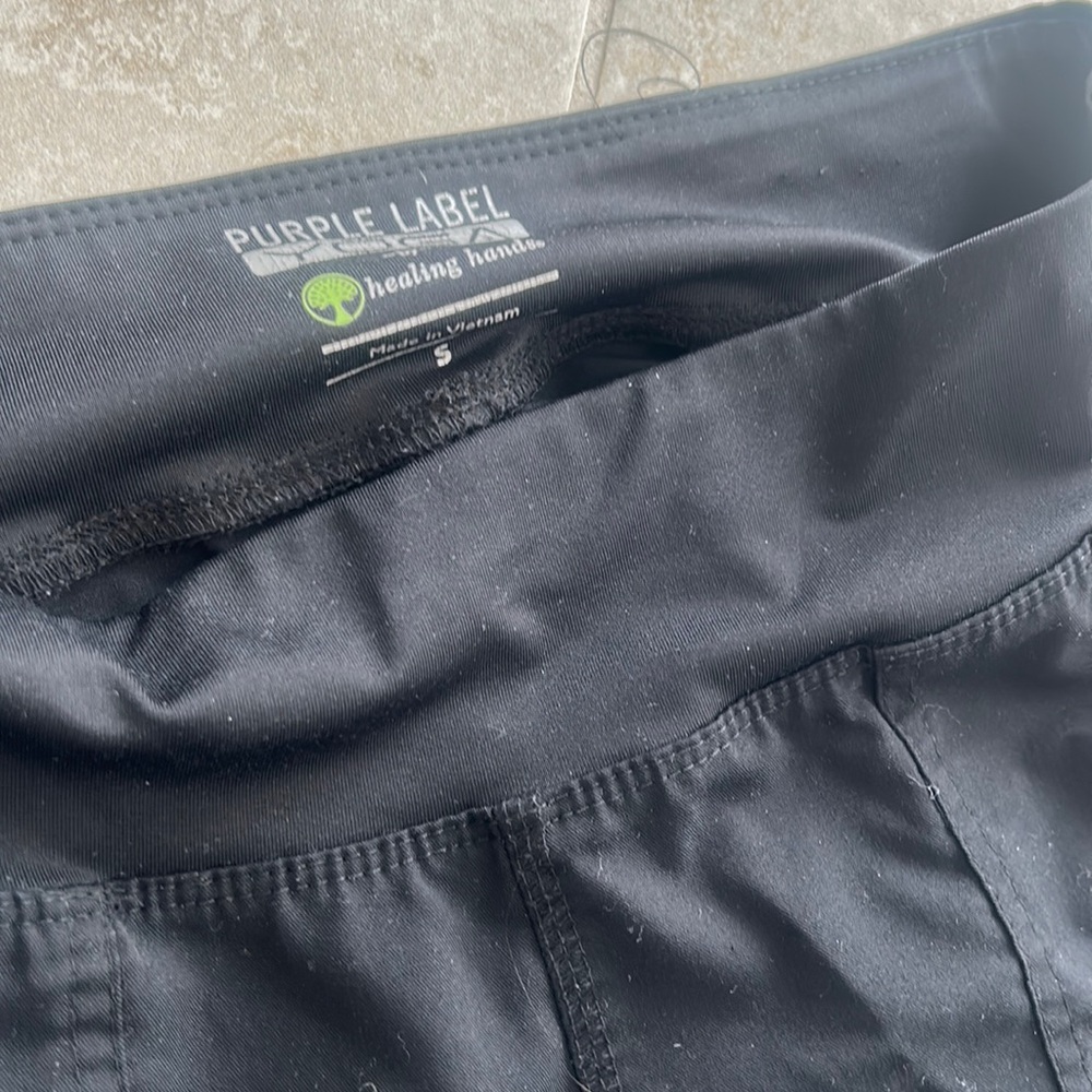 Black scrub pants